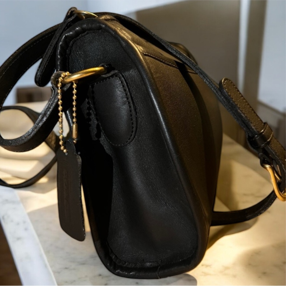 COACH Vintage Austin Black leather Crossbody bag. EUC Rare. 90’s - Picture 6 of 15
